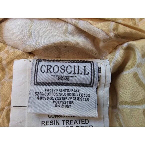 Croscill Home Floral Reversible Quilted King Pillow Sham Pavilion - Picture 4 of 4